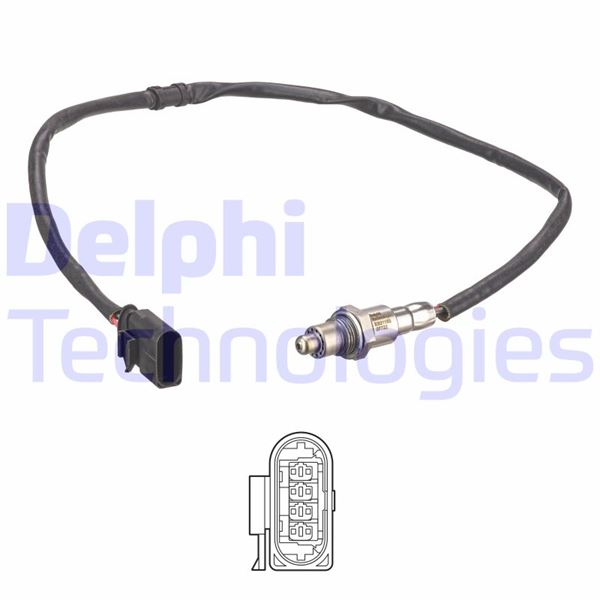 HLL-6PA 358 243-611 Oksijen Sensoru Katalizor Sonrasi Vw Seat Skoda