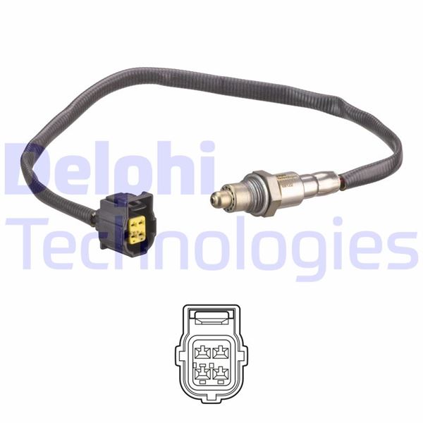 DELPHI ES21202-12B1 Oksijen Sensoru Kat. Oncesi Mercedes M274 W204 S204 C204 W205 S205 W212 C207 A207 X204 R172