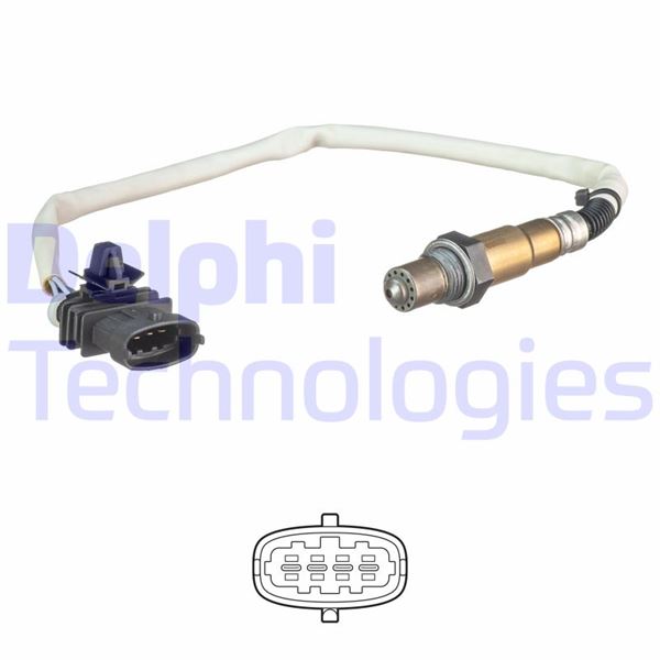 DELPHI ES21241-12B1 Oksijen Sensörü Konum 1 Corsa D 06>14 Meriva B 10>17 Corsa E 14>19 Adam 14>19 1.0 A10xep 1.4 Neh-N El-Net-Nej