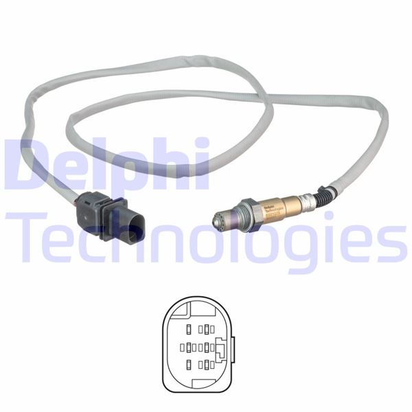 DELPHI ES21275-12B1 Oksijen Sensoru Kat. Oncesi Bmw N52 E81 E82 E87 E88 E90 E91 E92 E93 E60 E61 F10 F11 E63 E64 E65 E6 6 E84 E83 E85 E86 E89