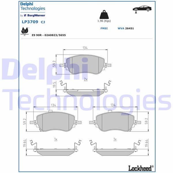 05P2292 Fren Balata On Ikazli Fiat Egea Cross 1.3 Mtj - 1.4 - 1.6 - 1.6 Mtj 2015- / 1.0 - 1.6 Mtj 2020-