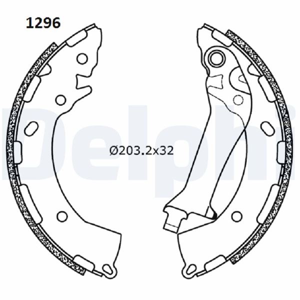 DELPHI LS2180 Arka Fren Pabucu Hyundaihyundai Elantra