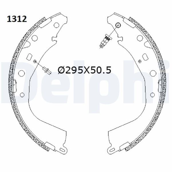 DELPHI LS2187 Arka Fren Pabucu Toyotatoyota Hilux