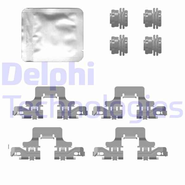 DELPHI LX0776 Arka Fren Balata Montaj Takimi Audiaudi A5.A5 Cabrio.A5 Cabrio Quattro.A5 Quattro.A5 Sportback.A5 Sp
