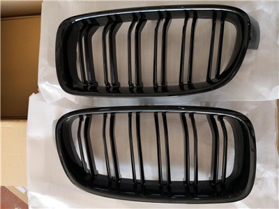 PRO-A 340943 On Panjur Bobrek Parlak Siyah Cift Citali Set Bmw F30 Lci 2012-2018