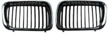 PRO-A 340955 On Panjur Bobrek Mat Siyah Krom Cerceve Set Bmw E36 1997-1999