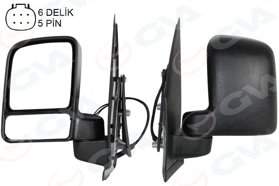 GVA 1033153 Diş Dikiz Aynasi Sol Ford Connect 02> Elektikli Vm-6311ehl