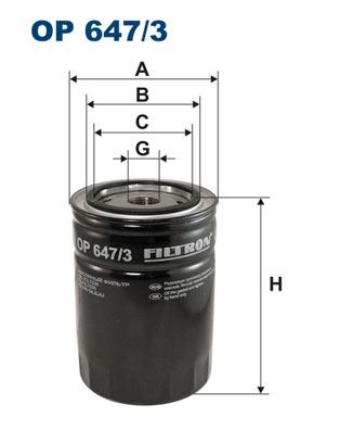 FILTRON OP647.3 Yağ Filtre Bobcat Zetor 3320-3321 Super-3340-4320-4340-5320-5340-5340m-6320-6340-Uri W936/4-9457280140-23.112.00-Oc104