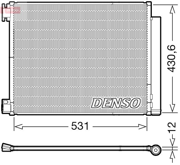 DENSO DCN23039 Klima Radyatörü Kondanser Renault Megane Iv 16> Talisman 15> Grand Sc Nic Iv 16> 1.2 Tce 1.3 Tce 1.5dci 1.6dci
