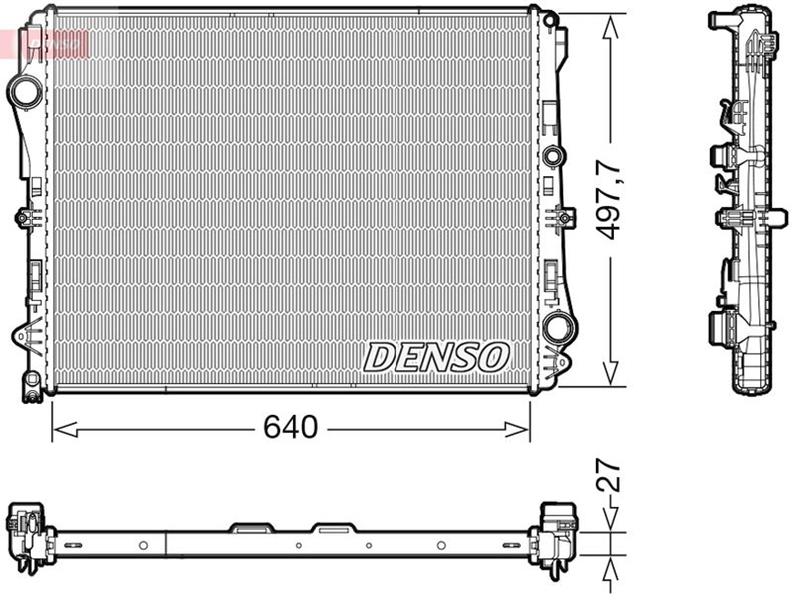 DENSO DRM17116 Motor Su Radyatoru Mercedes C257 W213 W222 C217 C238 C253 W447 B907 B910