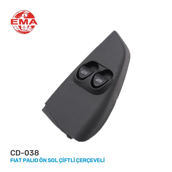 EMA-CD-038 Fiorino/Nemo/Bipper Sağ Tekli Cam Düğ.(İğne Soket)