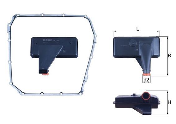 MAHLE HX185D Şanzuman Yağ Filtresi A4-A5-A6-A7-Q5 2008 > Febi 102142