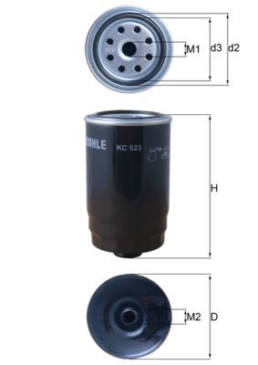 MAHLE KC623 Yakit Filtresi Hyundai Accent Blue 1.6l D4fb Crdi 10-17 / İx35 2.0l D4ha 10-15 / Kia Ceed 1.6l D4fb 07-12 / Cerato 1.6l D4fb 06-09 / Rio 1.4l D4fc 10-17 / Sportage 2.0l D4ha 10-15
