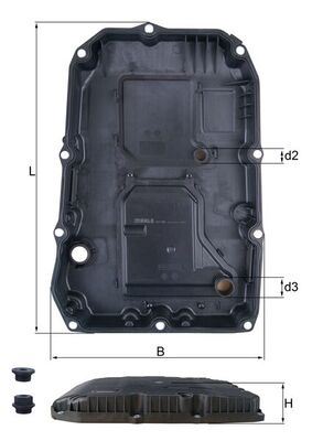 MAHLE HX196KIT Otomatik Sanziman Yag Karteri 9g-Tronic Mercedes W205 W213 W222 W223 C257 C292 W166 W447 B907 B910