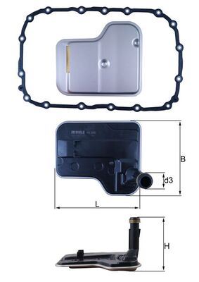 MAHLE HX240D Otomatik Sanziman Yagi Filtre Seti Bmw E81 E82 E87 E88 E90 E91 E92 E93 E84 E83