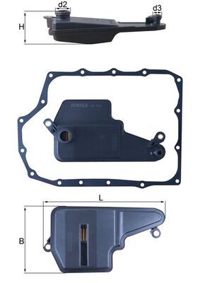 MAHLE HX193D Şanziman Filtresi Mazda 3 1.5l 1.6l 12-23 / Mazda 6 2.0l 12-23 Benzinli