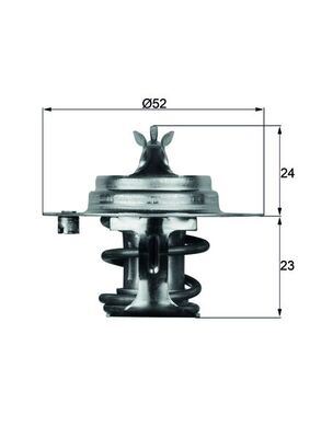 MAHLE TX788DS Termostat 88 C Land Rover Freelander I 18k4f L314