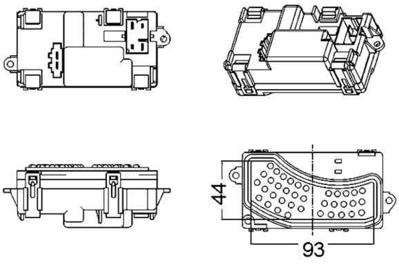 MAHLE ABR5000S A/C-Gebl Seregler Und Widerstand Audi A6