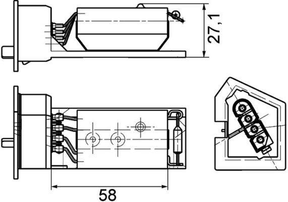 HELLUX HLR.100056 Klima Fan Regulatoru Bmw E36