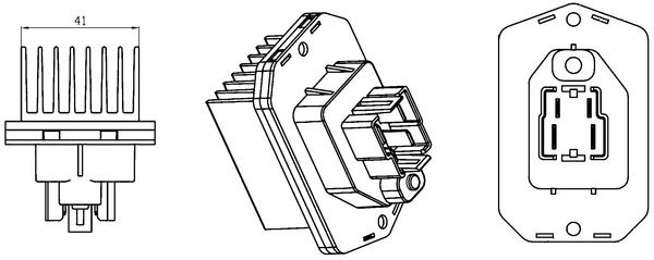 MAHLE ABR76000S Klima Fan Regulatoru Land Rover Discovery 3-4 L319 Range Rover Sport I L320