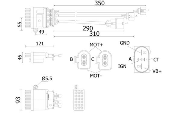 MAHLE ABR78000S A/C-Gebl Seregler Und Widerstand Audi A4 B8