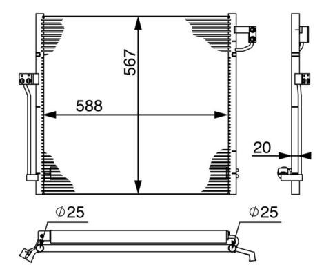 MAHLE AC41000S Klima Radyatoru Mercedes W166 X166 C292