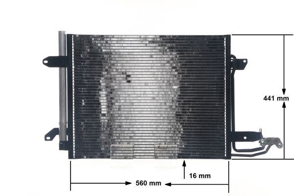 MAHLE AC325000S A/C-Kondensator Vw Caddy Iii / Touran