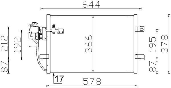 MAHLE AC351000S Klima Radyatoru Mercedes W168 W414