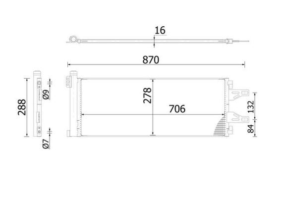 MAHLE AC368000S Klima Radyatörü Kondenser Peugeot Boxer Iii-Citroen Jumperiii-Fiat Ducato Iii 2.0-2.2-2.3-3.0- Hd I-Mjet