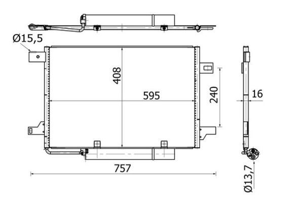 MAHLE AC369000S Klima Radyatoru Mercedes W169 W245