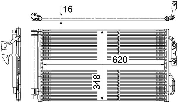 NIS-940236 Klima Radyatoru N13-N20-N26-N47n-N55-B37-B38-B47  -  F20-F22-F30-F32-F33-I01-I12