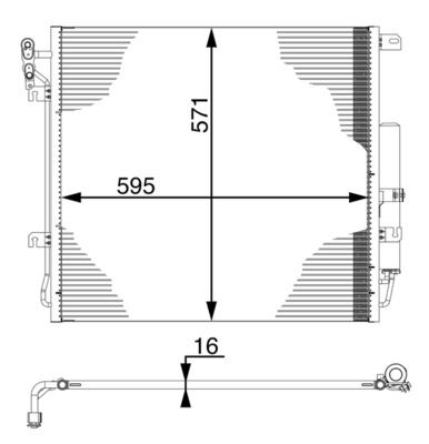 MAHLE AC759000S Klima Radyatoru Discovery 3 L319 05>09 Range Rover Sport I L320 05>13