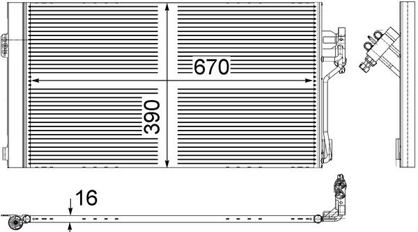 MAHLE AC761000S Klima Radyatoru Mercedes Vito W639 03>