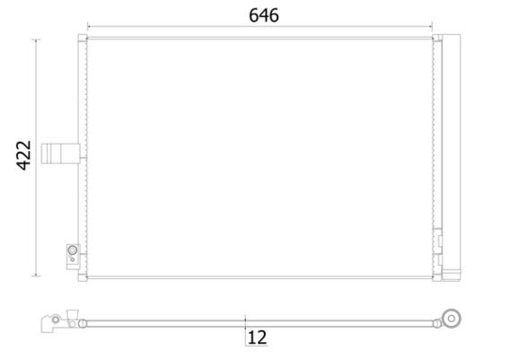 MAHLE AC932000S Klima Radyatoru Mercedes C218 X218 W212 S212 C207 A207 R231