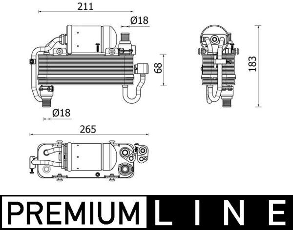 MAHLE AC960000P Klima Radyatoru Bmw G30 G31 G38 G32 G11 G12 G14 G15 G16