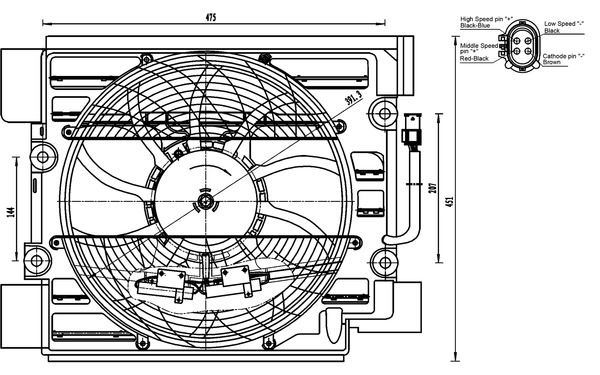 25-1403 Fan Motoru Davlumbazli Tekli (4 Fisli) Bmw 5 Serisi (E39) 520 I - 523 I - 525 I - 525 Tds - 528 I - 530 D - 530 I - 540 I Ac+ 1995-1998