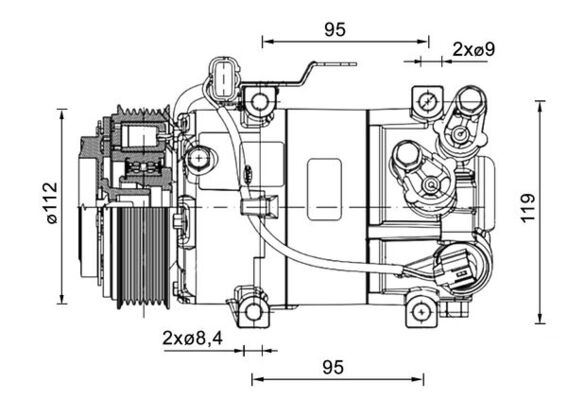 MAHLE ACP1462000P A/C-Kompressor Hyundai I10 1.0 Tci