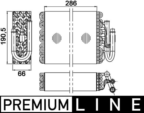 MAHLE AE35000P Evaporator Bmw E36 93>99 Premium Line