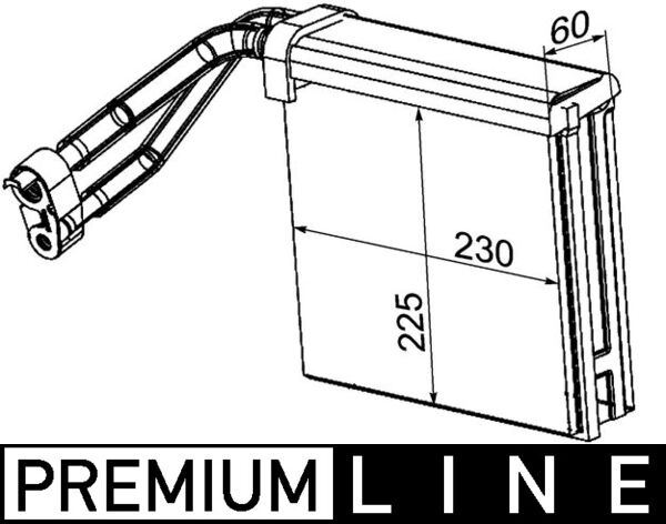 MAHLE AE95000P Klima Evaporatorü Ford Focus-Cmax-Volvo C30-C70-S40-V50 05>