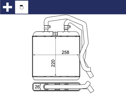 MAHLE AH12000S Innenraum-W Rmetauscher Iveco Daily Ii