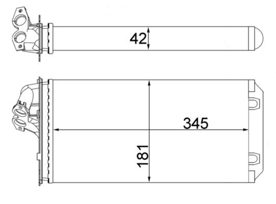 MAHLE AH64000S Kalorifer Radyatoru Mercedes Vito W638 96>03