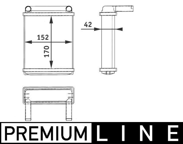 MAHLE AH128000P Kalorifer Radyatoru Mercedes Sprinter B901>B904 95>06
