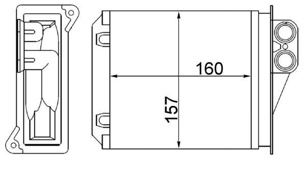 MAHLE AH168000S Kalorifer Radyatoru Arka Mercedes Sprinter B906 06> . Vw Crafter 30-35-50 06>