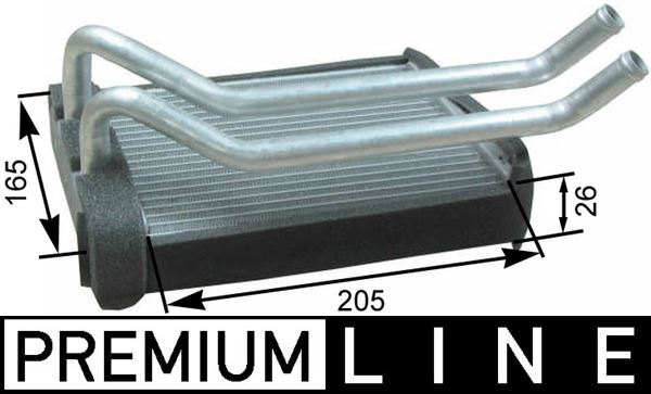 MAHLE AH174000P Innenraum-W Rmetauscher Hyundai Santa Fe 00-05