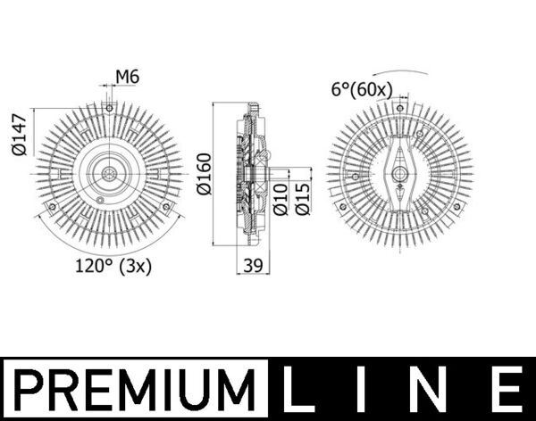 ZFC055 Fan Termigi Mercedes E Serisi (W210) E 320 Cdi 1995-2002