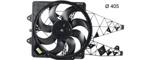 MAHLE CFF248000P Kühlmittelkühler-/Kondensator-Lüfter Alfa Romeo Mito