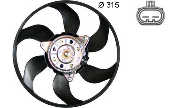 MAHLE CFF382000S Rad.Fan Motoru Sol <05 Y20dth Vec-C