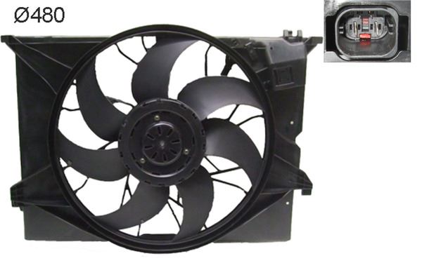 MAHLE CFF486000S Radyator Fani Komple Mercedes S-Class W221 C216