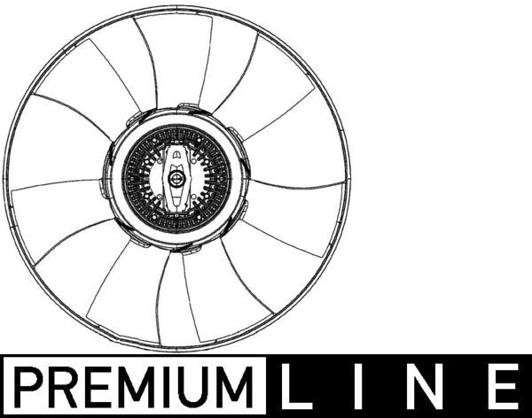 MAHLE CFF493000P Fan Termigi Mercedes Om611 Om646 Om651 W638 W639 B901>B905 B906 B907 . Vw Crafter 30-35-50 Pervaneli