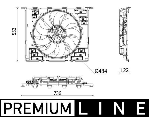 MGA-83480 Fan Motoru Davlumbazli (Bmw G11-G30 / B46-B48)